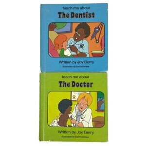 Joy Berry Book Set Teach Me About The Dentist and The Doctor Hardcover 1986